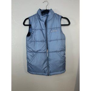 Columbia Sky Blue Reversible Puffer Vest XS-S